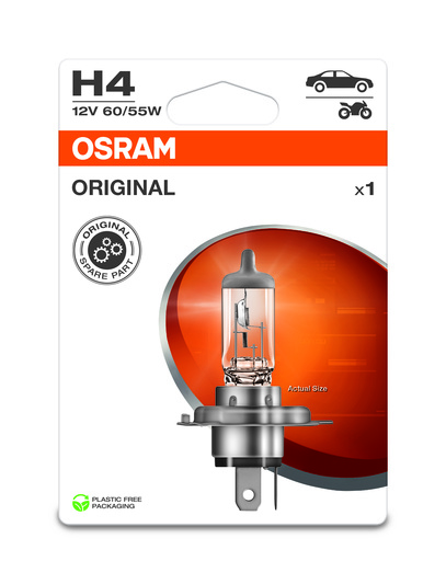 Halogenlampa H4 Original 12V 60/55W 1-p