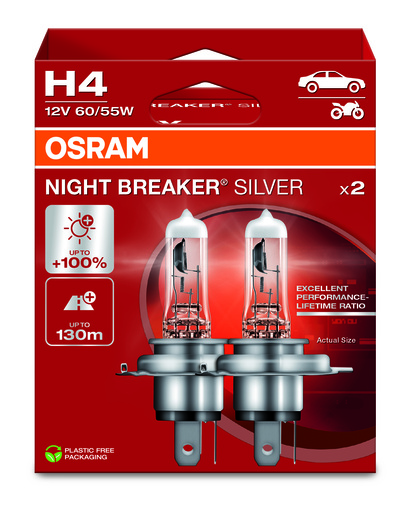 Halogenlampa H4 Silverstar 12V60/55W 2-p