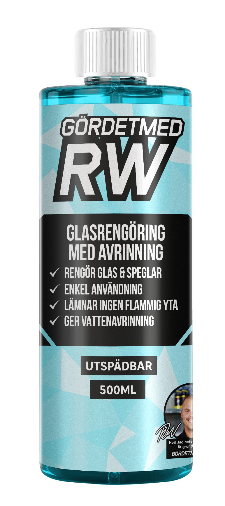 Glasrengöring med avrinning 500 ml