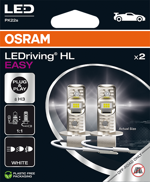 Ledlampa H3 LEDriving HL EASY 2-pack