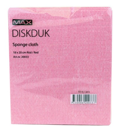 Diskduk röd 10-Pack