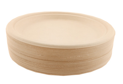 Tallrik flat bagasse 230 mm 50 st