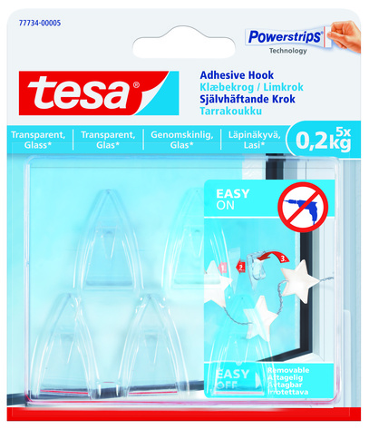 Krok Självhäftande 5st 0,2kg transparant