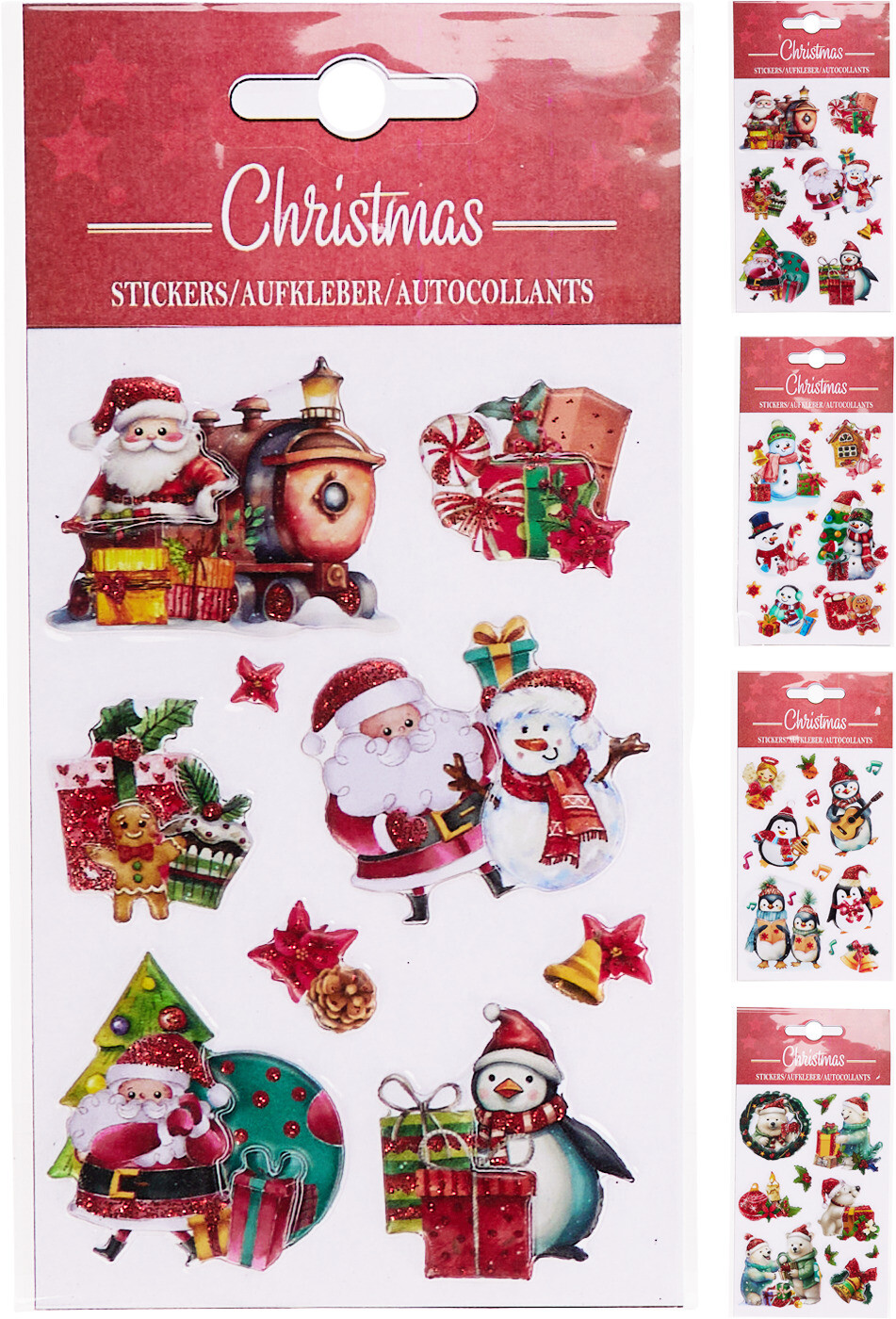 Klisteretiketter jul 80 x 120 mm sorterade