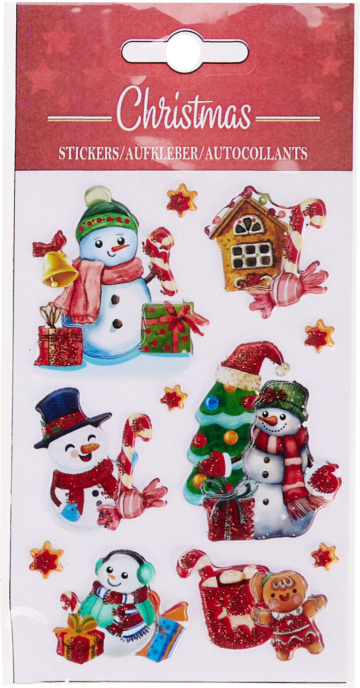 Klisteretiketter jul 80 x 120 mm sorterade