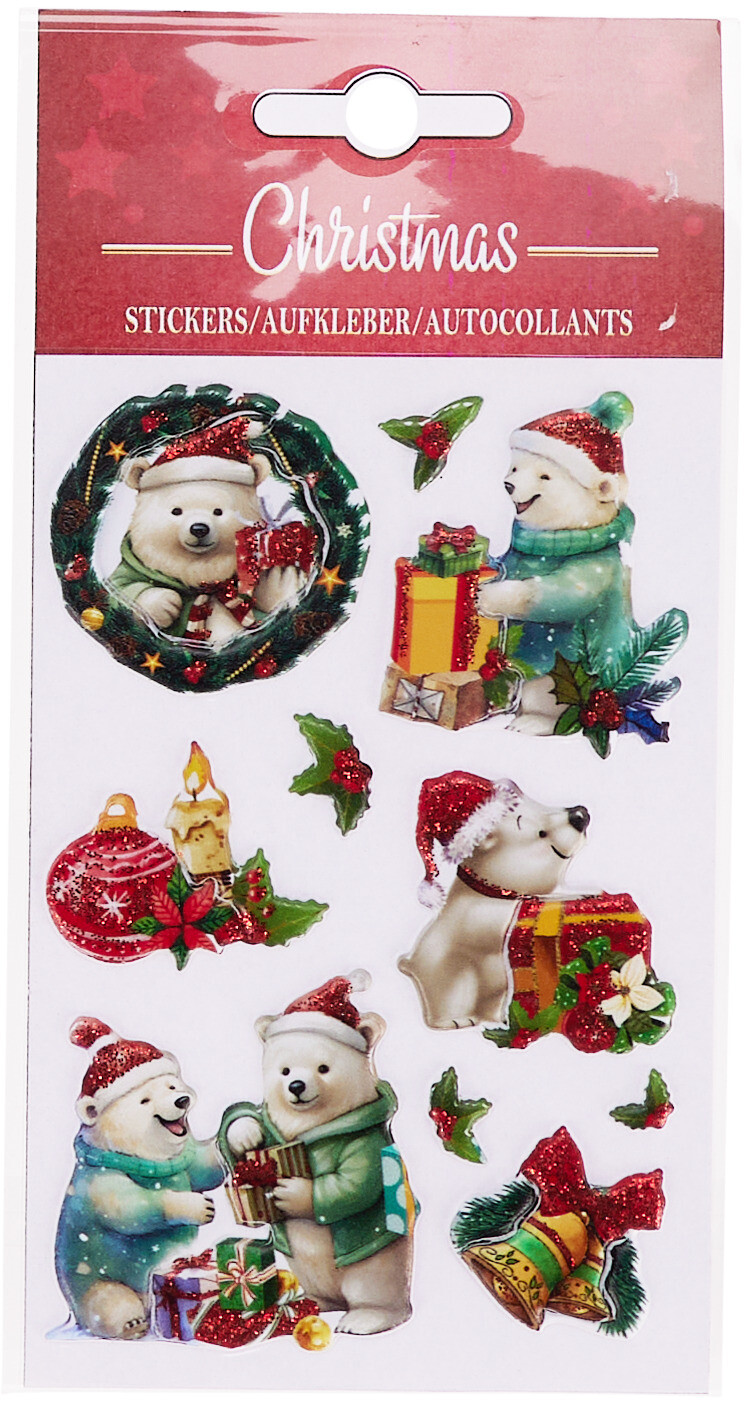 Klisteretiketter jul 80 x 120 mm sorterade