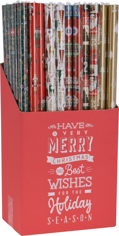 Presentpapper julmotiv 70 x 200 cm 60 st