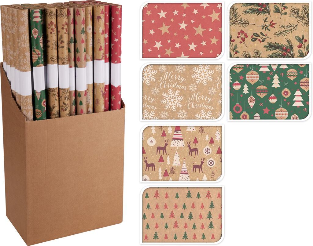Presentpapper hantverk 70 x 200 cm 60 st
