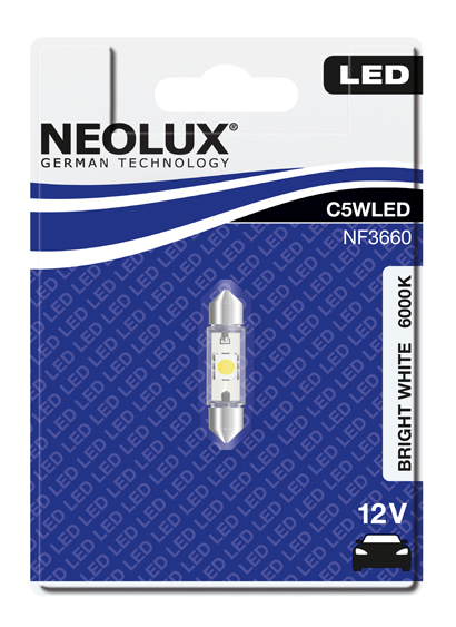 LED spolformlampa C5W 36 mm 0,5W