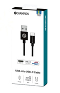 Kabel USB-A till USB-C 3m svart