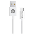 Kabel USB-A till USB-C 3m vit