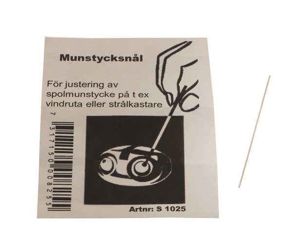 Rensnål för spolarmunstycken