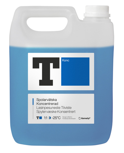 Spolarvätska Konc T-Blå 1:1 -25°C 4 lit