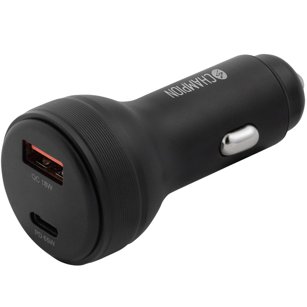 Billaddare 83W 2-port QC/PD svart