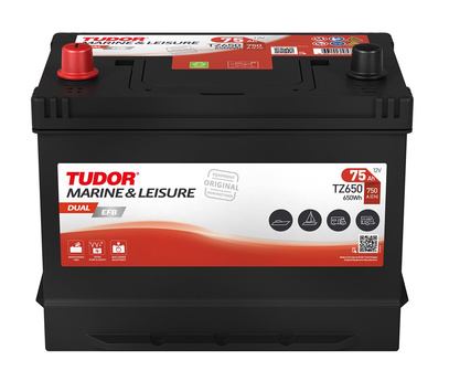 Startbatteri Marin & Fritid TZ650 12V 75Ah