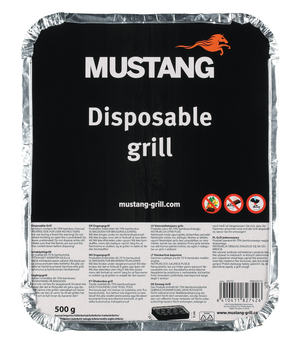 Engångsgrill Mustang