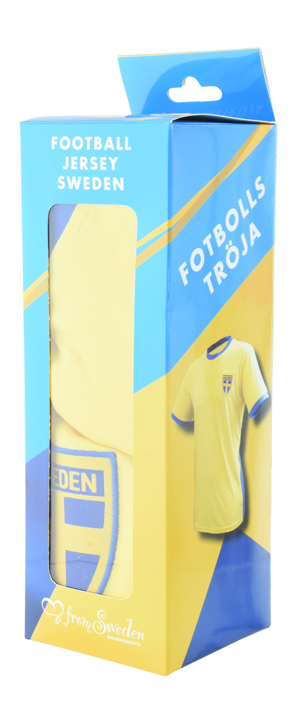 Fotbollströja Sweden i box XS