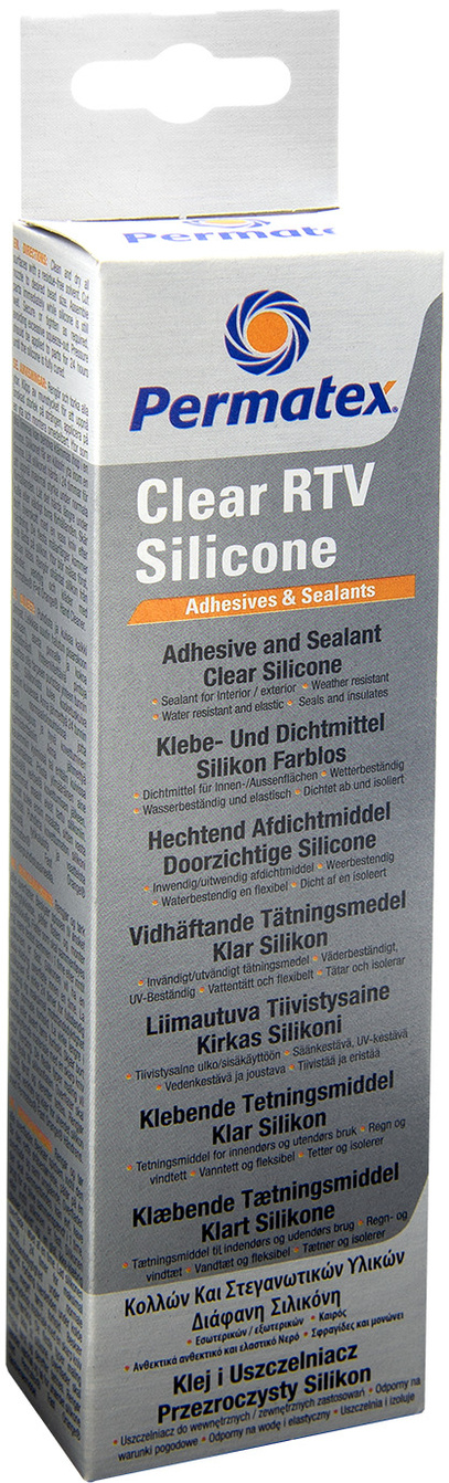 Silikontätning transparent RTV 80 ml