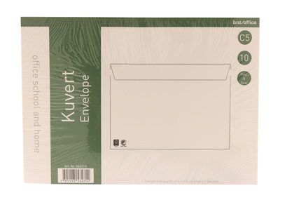 Kuvert C5 Peel & Seal vita 10-p
