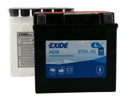 Startbatteri ETX5L-BS 12V 4Ah