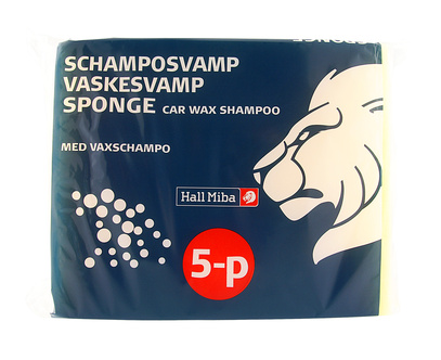 Tvättsvamp med schampo 5-p