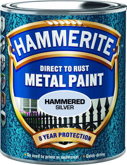Metallfärg hammarlack silver 250 ml
