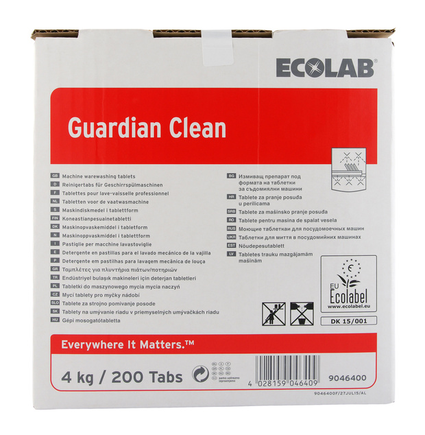 Maskindisktablett Guardian Clean 200 st