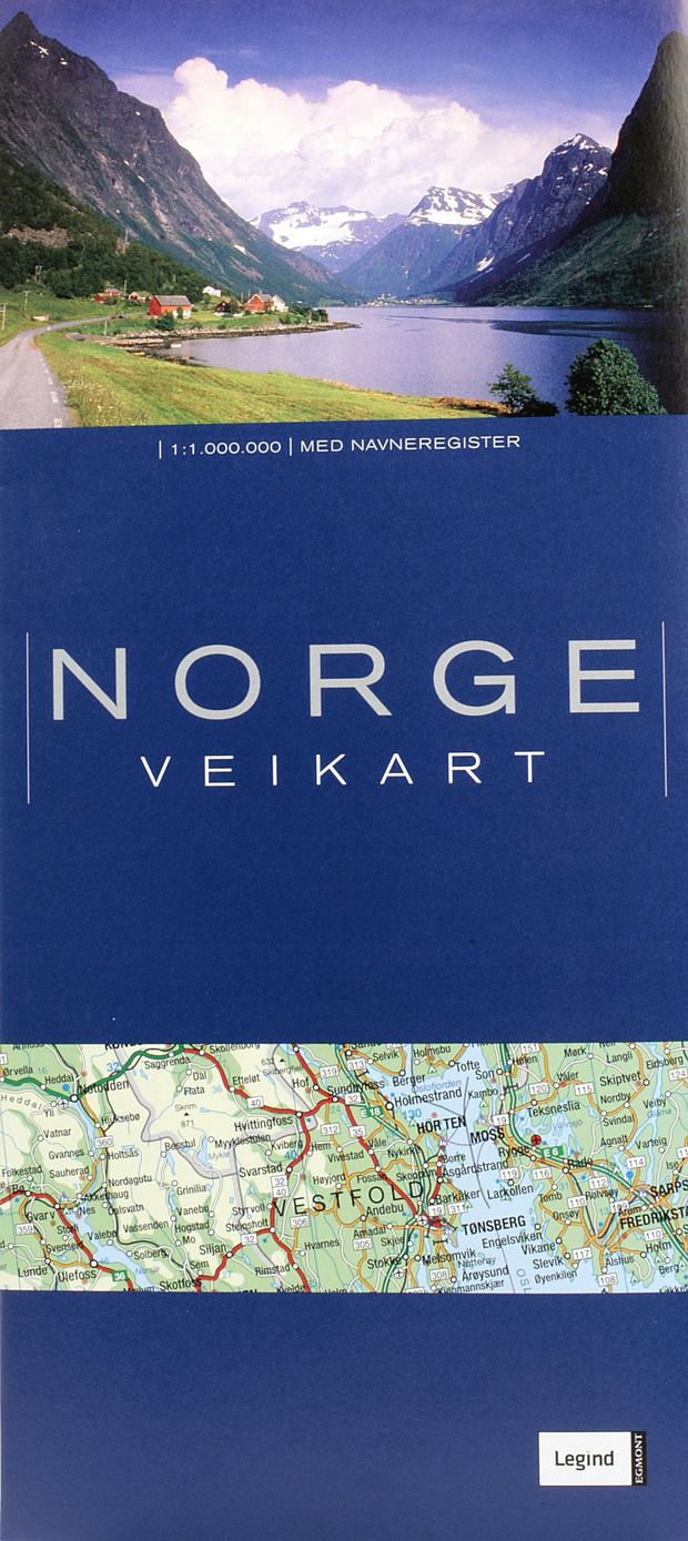 Karta Norge vikblad
