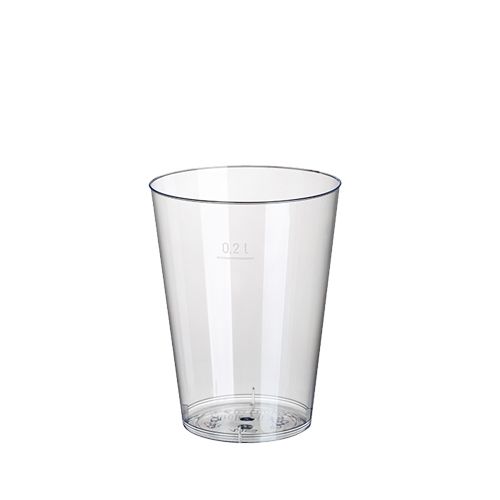 Plastglas 20 cl glasklar 10-p