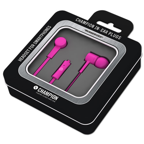Headset In-ear plugs rosa