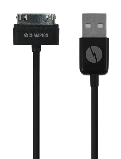 Kabel USB-Apple iPhone 4 mfl svart 1,5 m