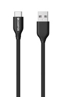 Kabel USB-A till USB-C 1m svart