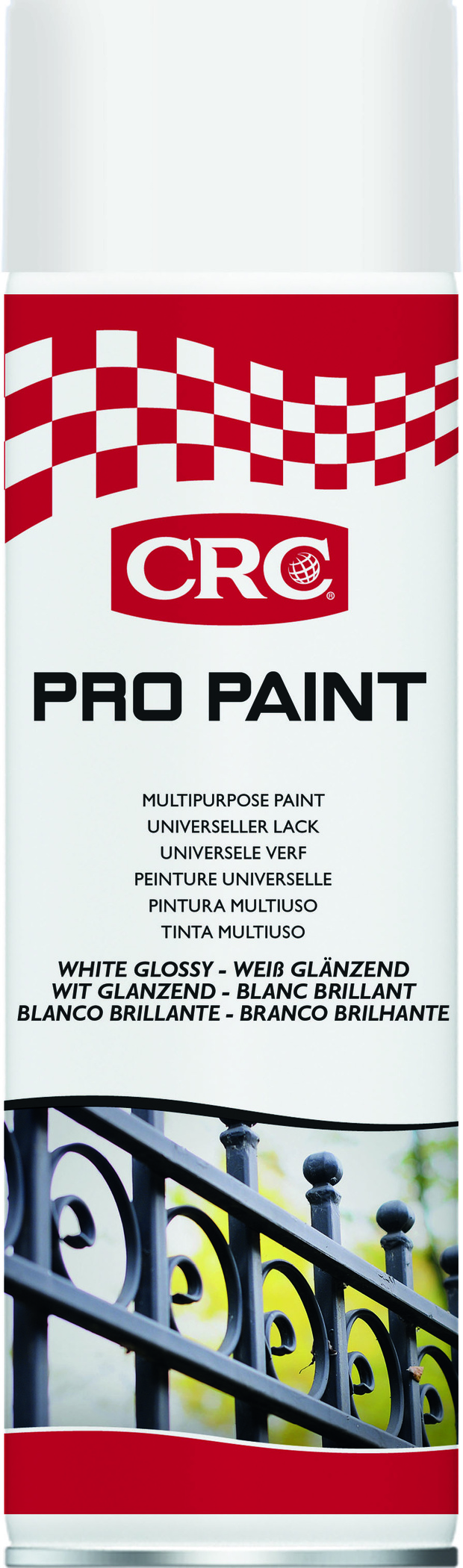 Sprayfärg Pro Paint vit blank 500 ml