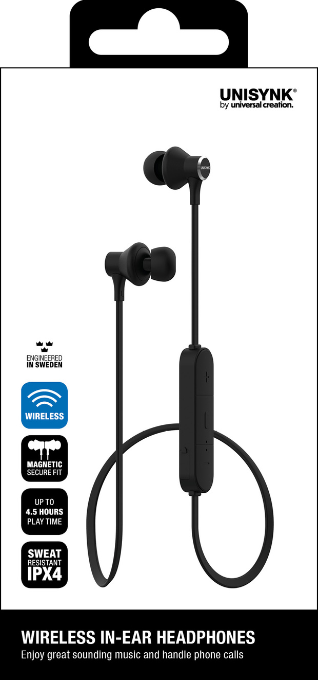 Headphones Bluetooth In-ear Svart