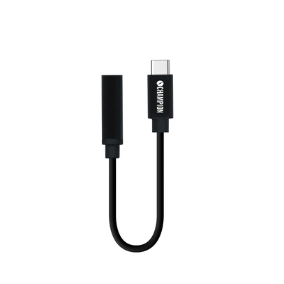 Adapter USB-C till AUX 3,5 mm svart