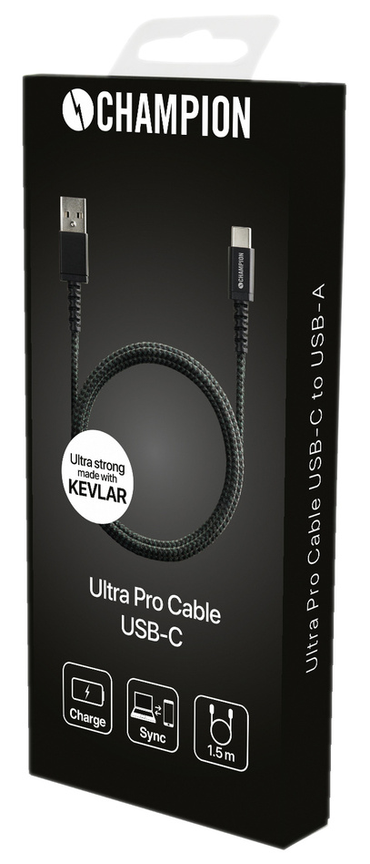 Kabel Ultra Pro USB-C, svart 1,5 m