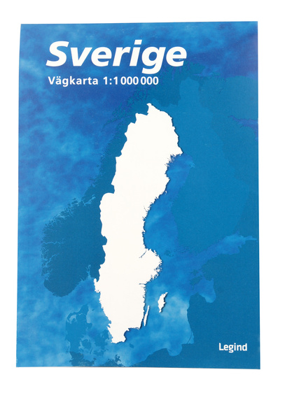 Karta Sverige vägkarta vikblad