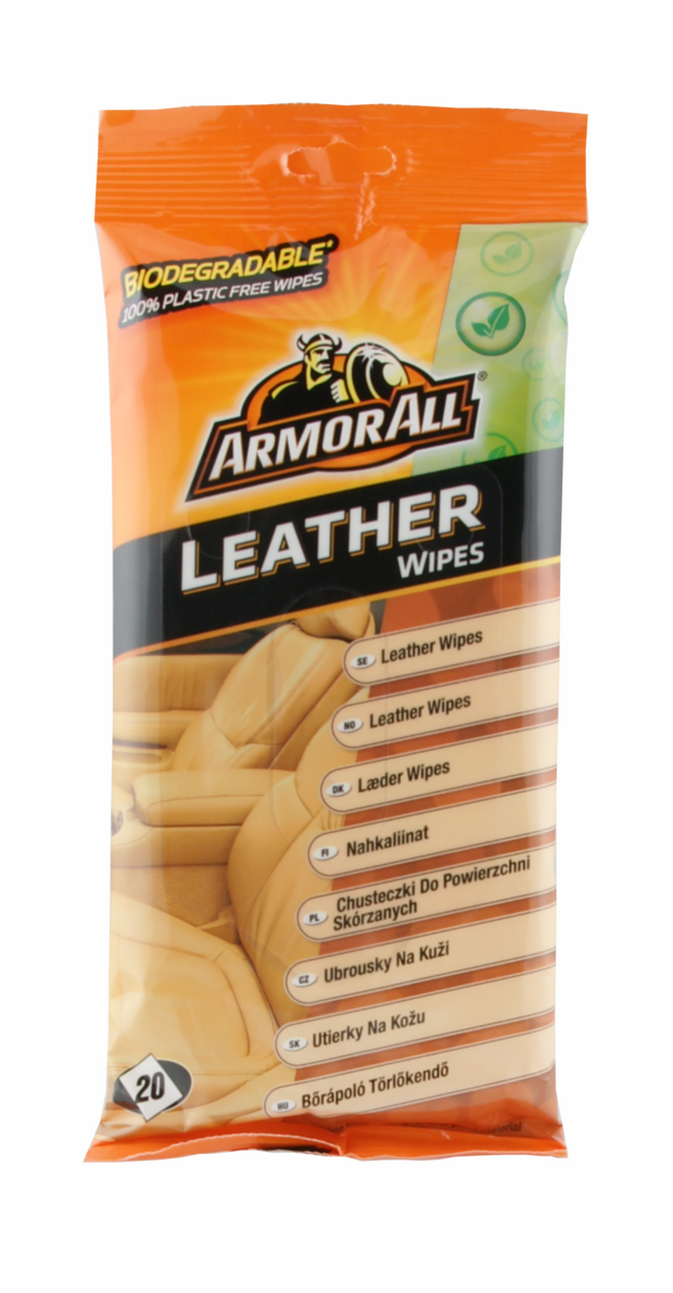 Skinnrengöring Leather Wipes 20-p