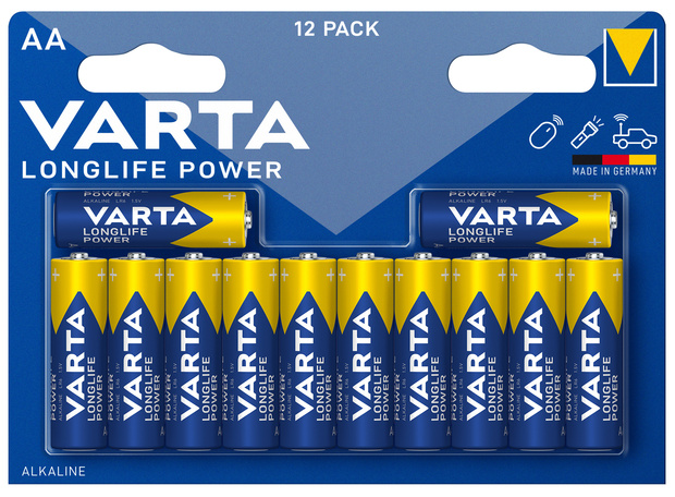 Batteri Longlife Power LR6 AA 12-p