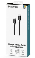 Kabel USB-C 60W 1m svart