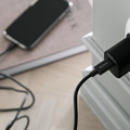 Laddare 20W+USB-C till Lightning Kabel svart